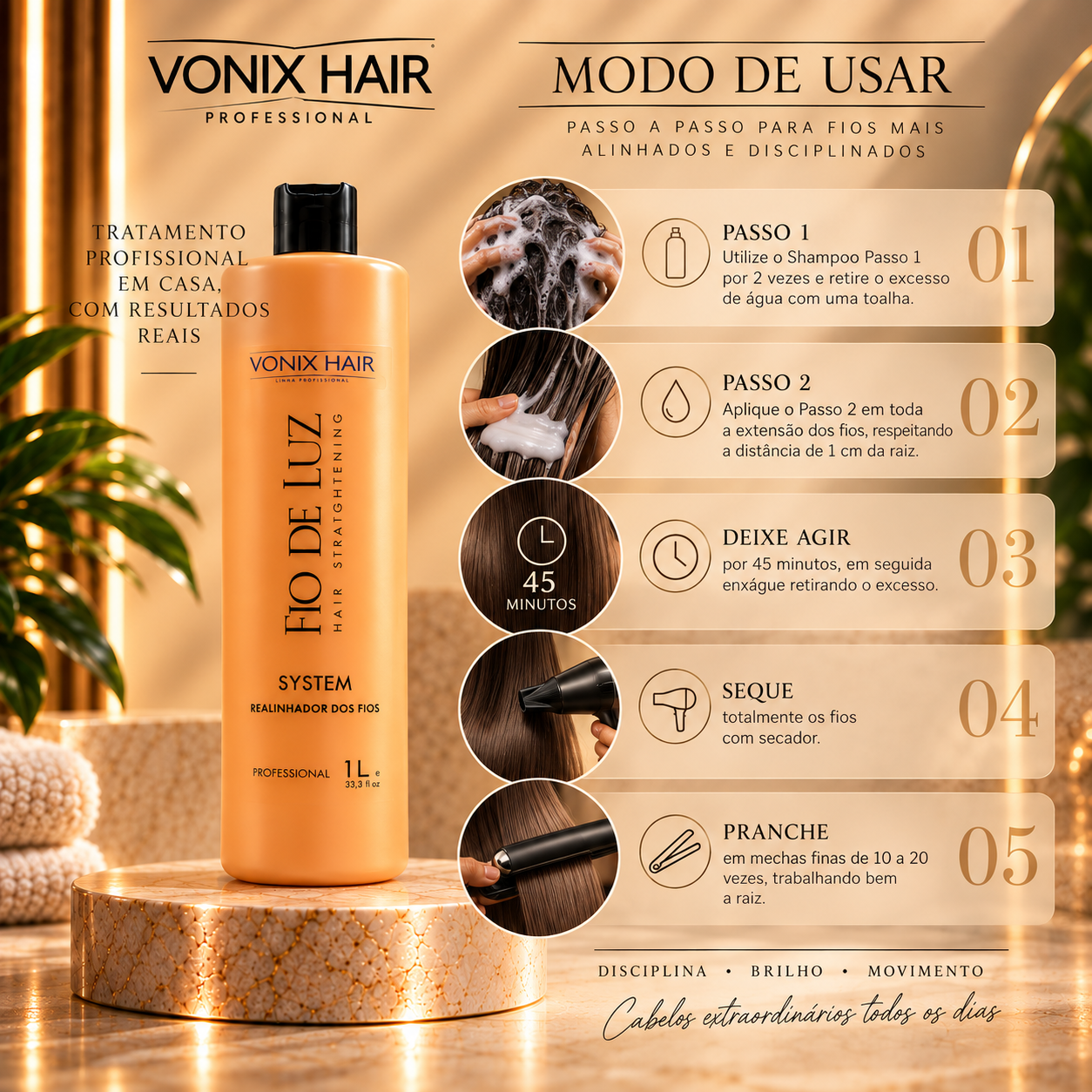 Vonix Hair Progressiva Fio de Luz - imagem 2