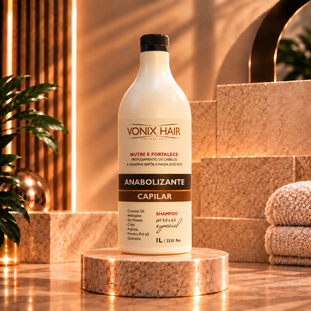 Vonix Hair Shampoo Hidratante Anabolizante Capilar