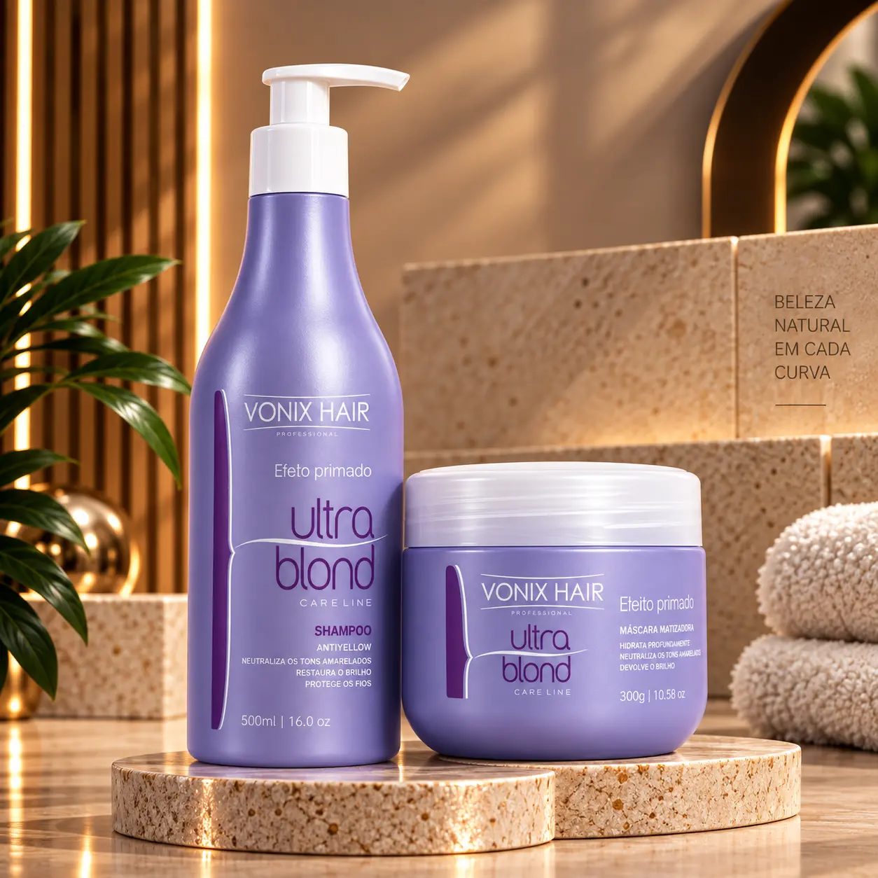Vonix Hair Kit Matizador Shampoo e Máscara