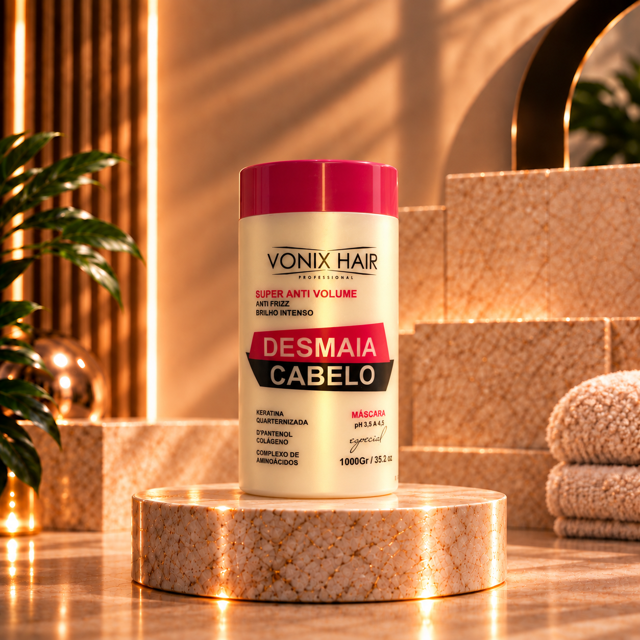 Vonix Hair Máscara Efeito Teia Desmaia Cabelo